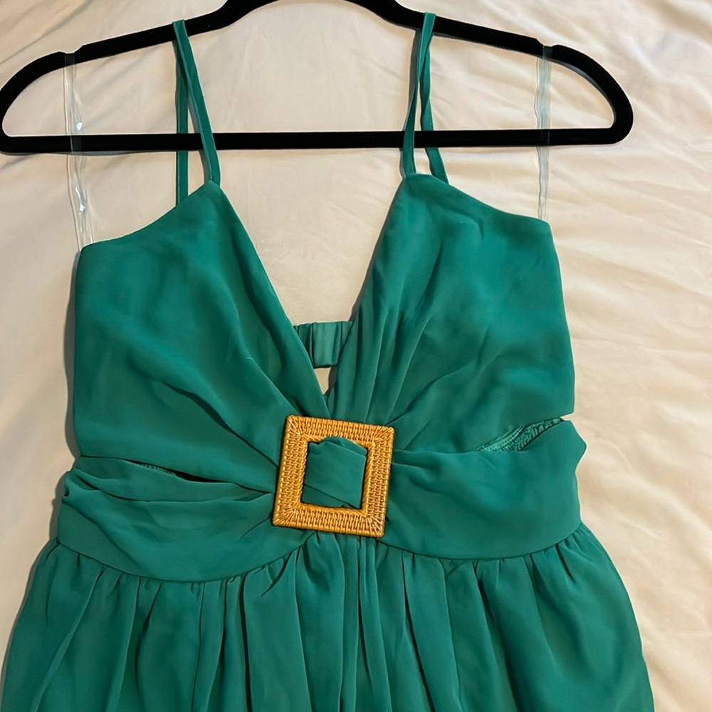 NWT THIRTY THIRTY Teal Maxi Dress